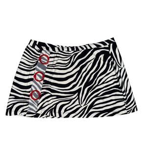 Niki Wior Zebra Print Mini Skirt Women’s Large Button Detail y2k 2000s rare vtg